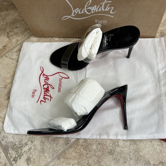 Christian Louboutin Just Nothing 85 mm Mules - Picture 2 of 10